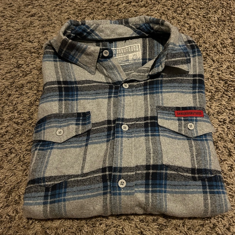dangerous but good men’s flannel